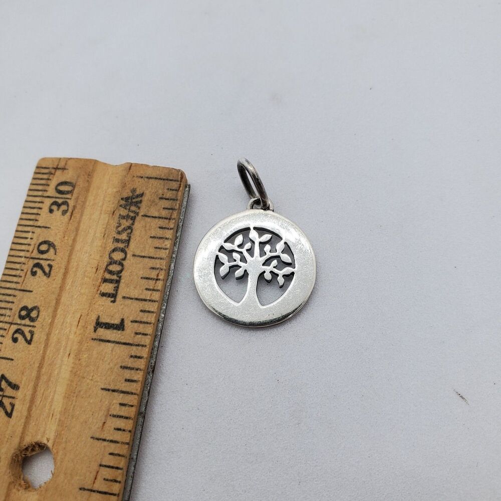 Sterling Silver Tree of Life Charm Pendant 925